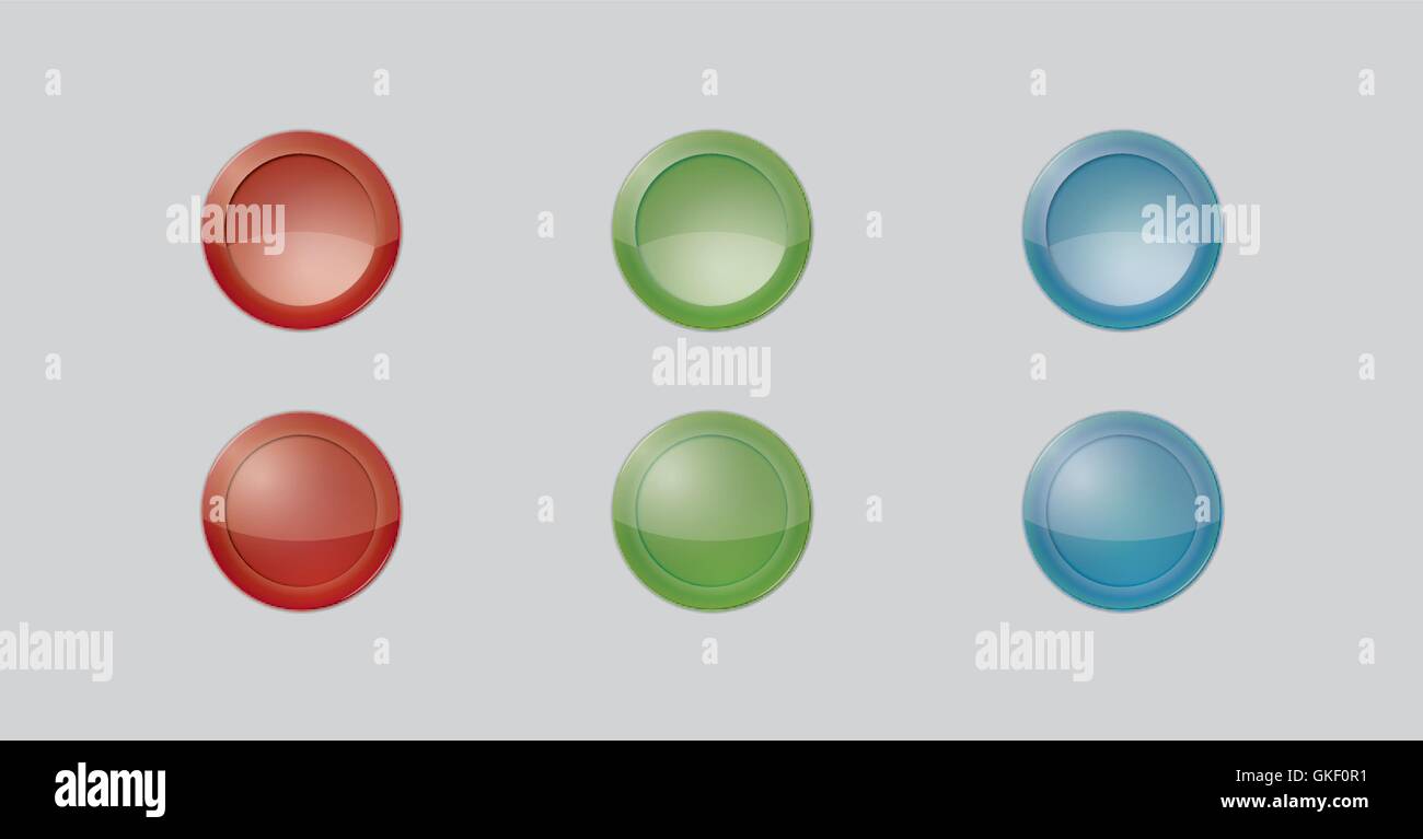 Pin badges white round Stock Vector Images - Alamy