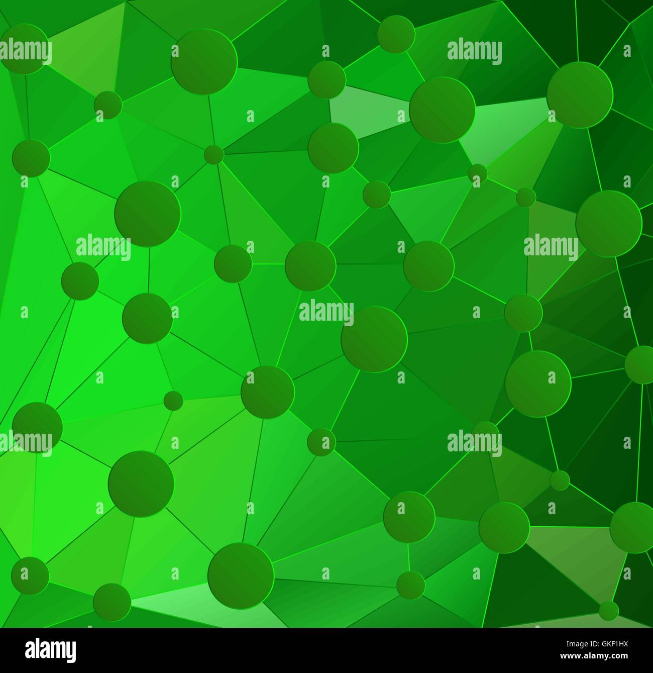 Abstract green background polygons hi-res stock photography and images ...