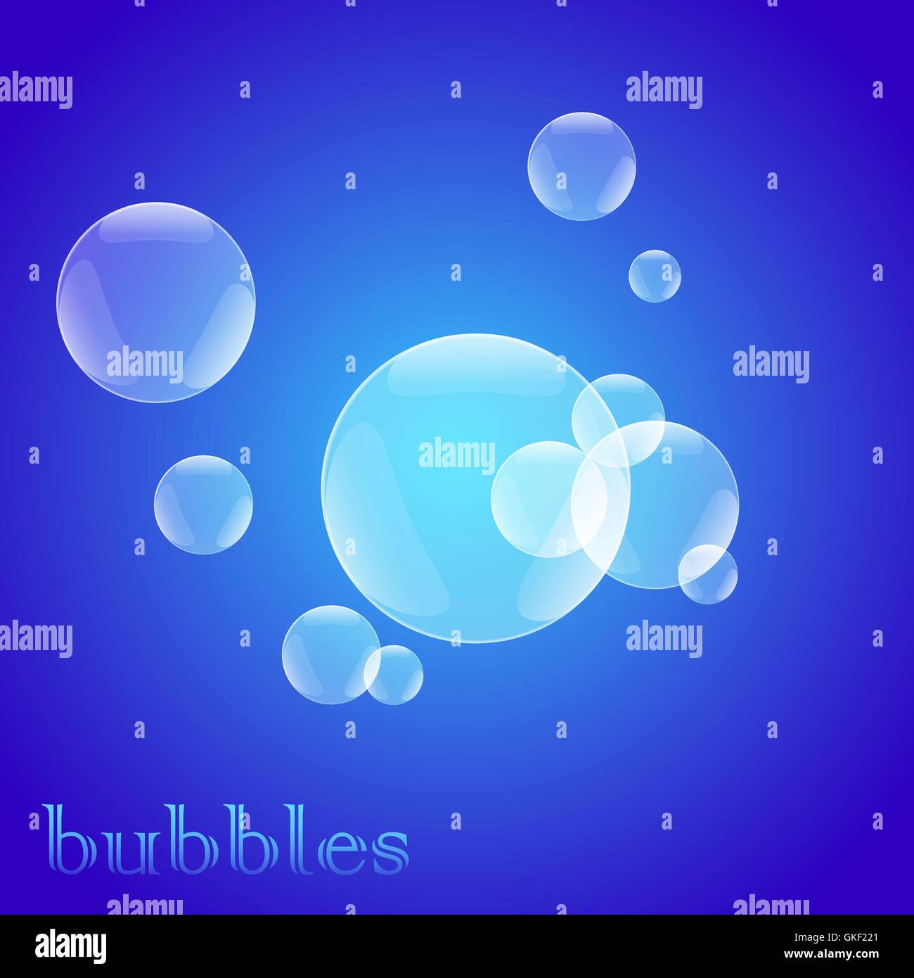 bright blue soap bubbles Stock Vector Image & Art Alamy