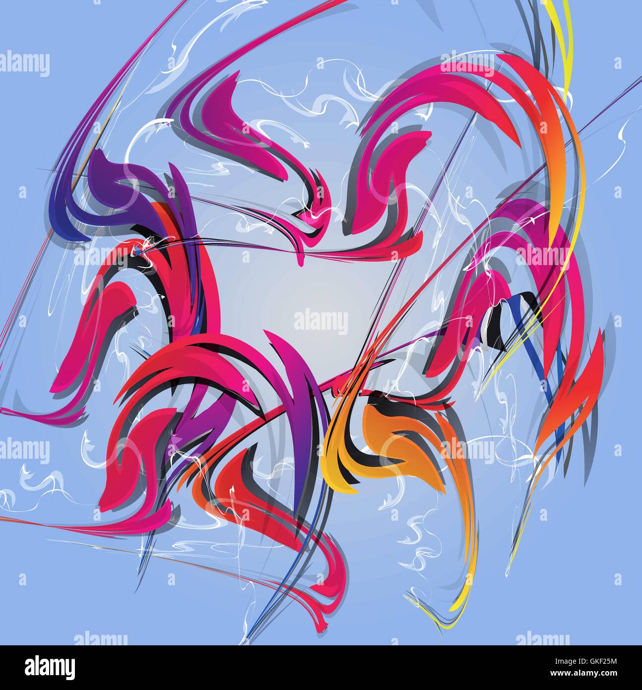 Abstract colorful background. Modern design pattern. Red, yellow, pink ...