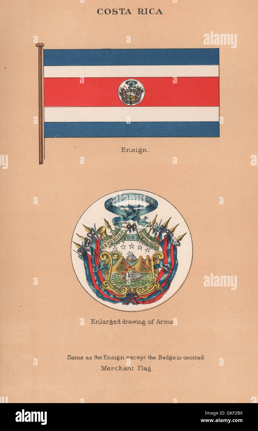 DOMINICAN REPUBLIC FLAGS Pendant Admiral/'s Flag Merchant 1916 Ensign Arms