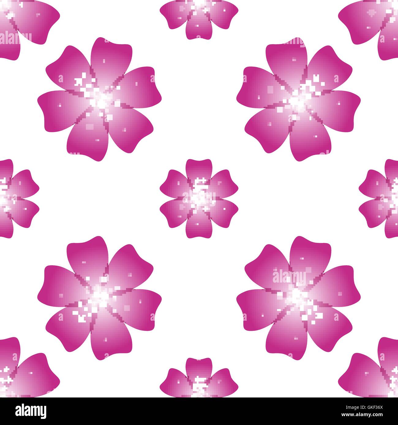 Beautiful pink flower. Seamless floral pattern. Vector Stock Vector ...