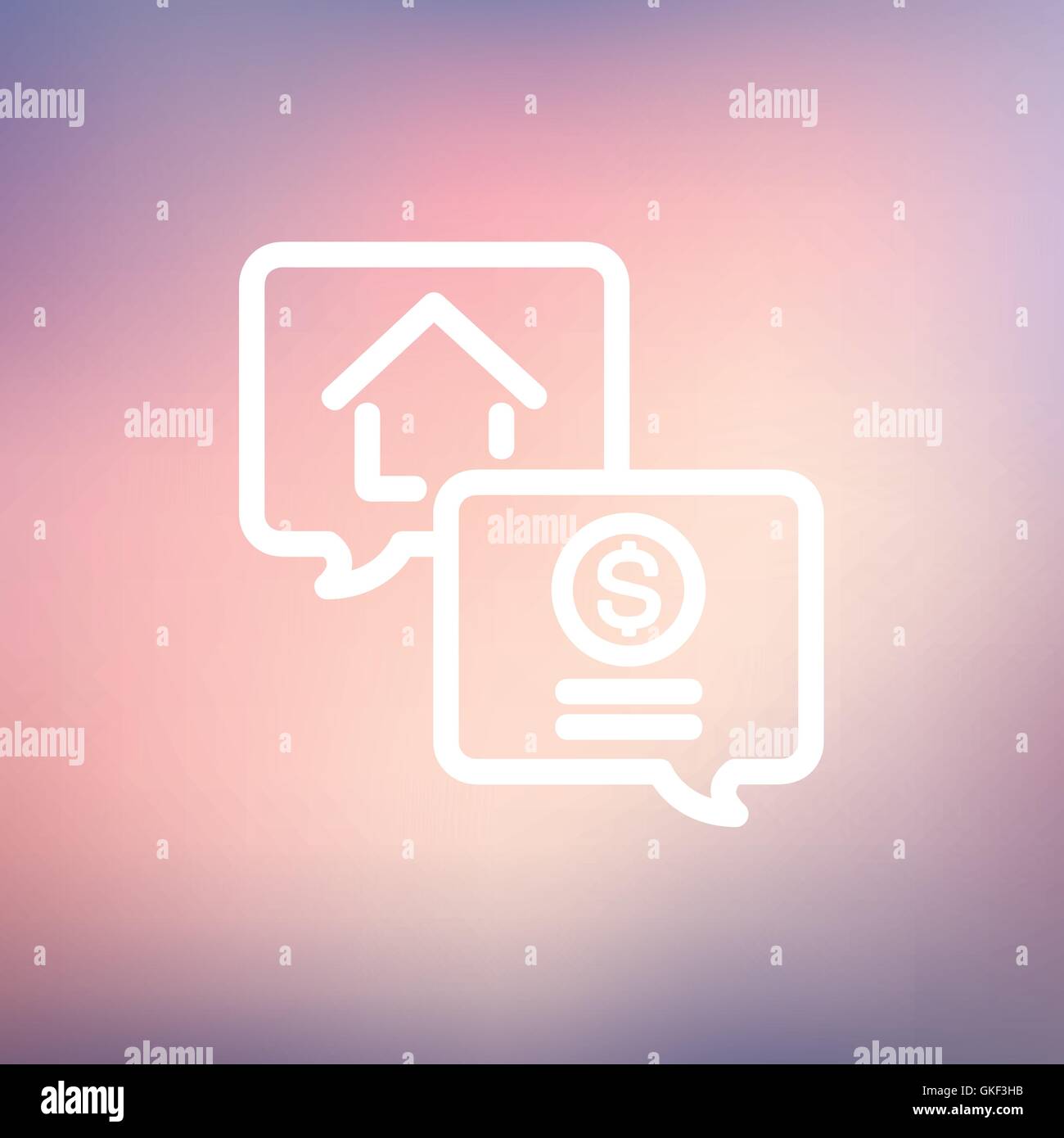 Money finance thin line icon Stock Vector Image & Art - Alamy