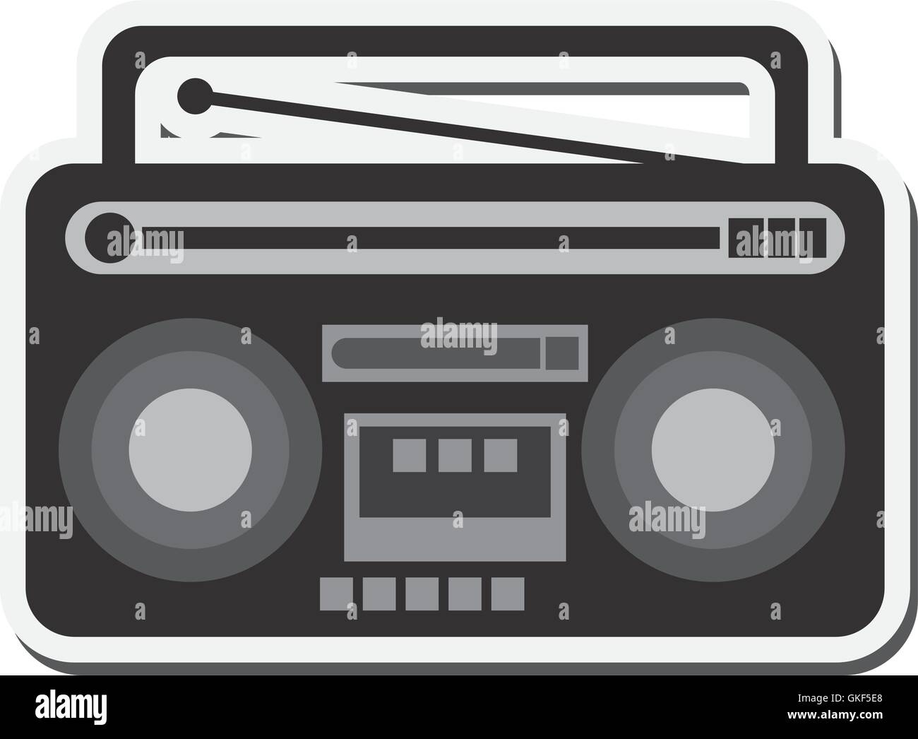 classic boombox icon Stock Vector Image &amp; Art - Alamy