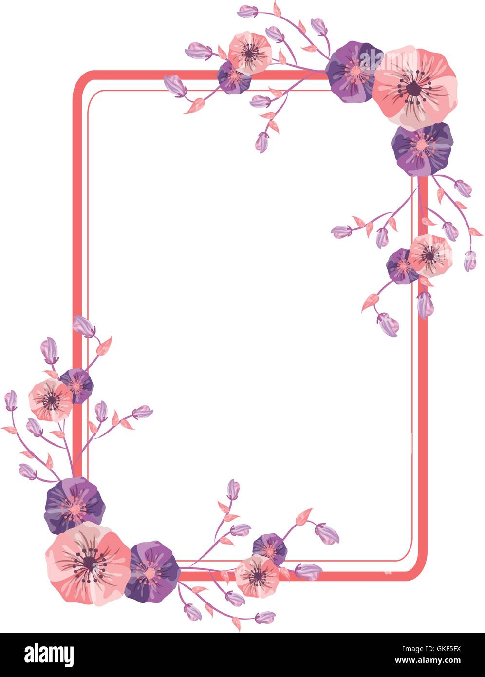 flower frame icon Stock Vector Image & Art - Alamy