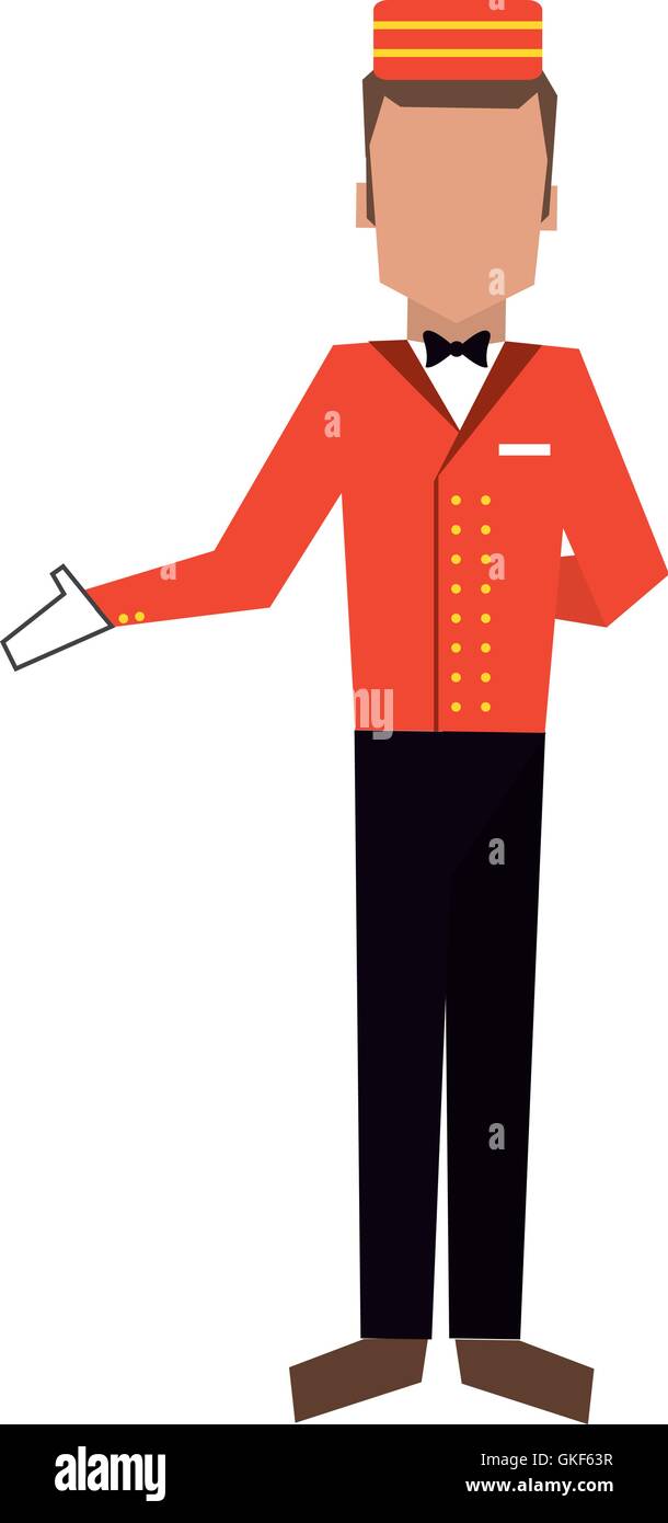 bellboy or bellhop icon Stock Vector Image & Art Alamy