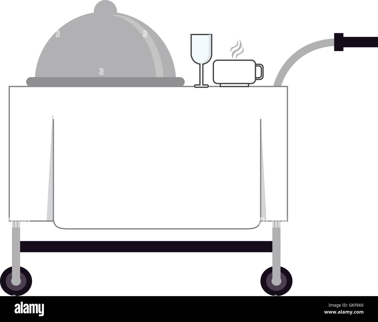 room service cart icon Stock Vector Image & Art - Alamy