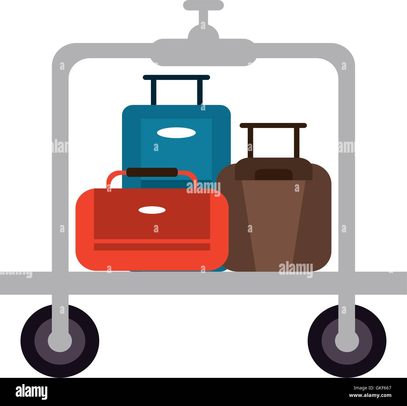 luggage cart icon Stock Vector Image & Art - Alamy