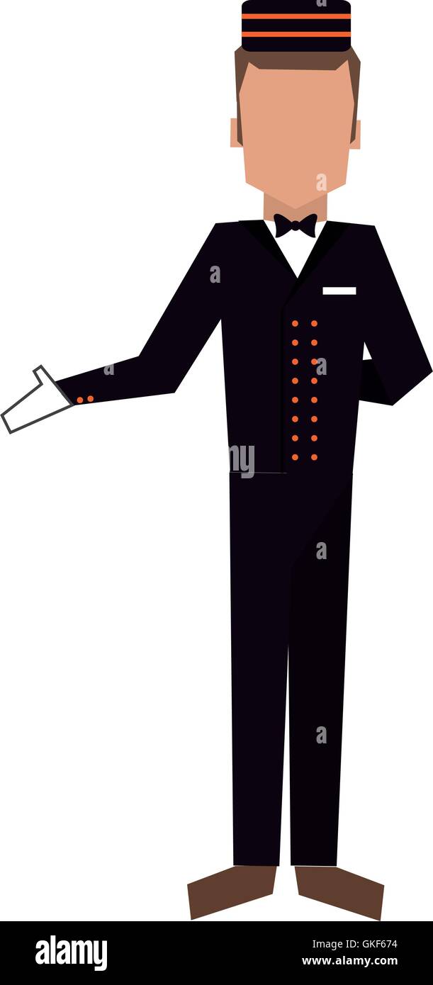 bellboy or bellhop icon Stock Vector Image & Art - Alamy