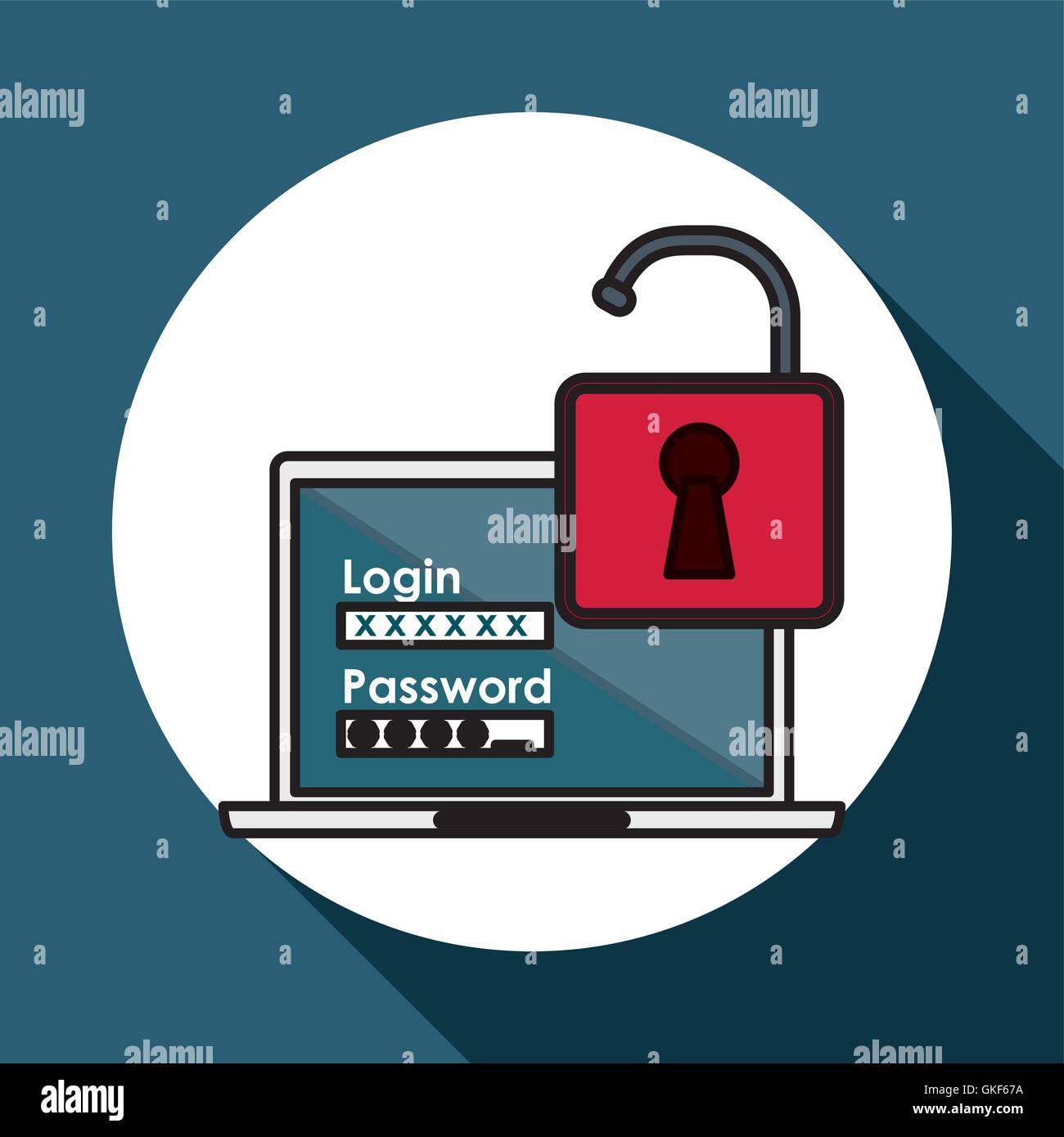 Security system vector illustration Stock Vector Image & Art - Alamy