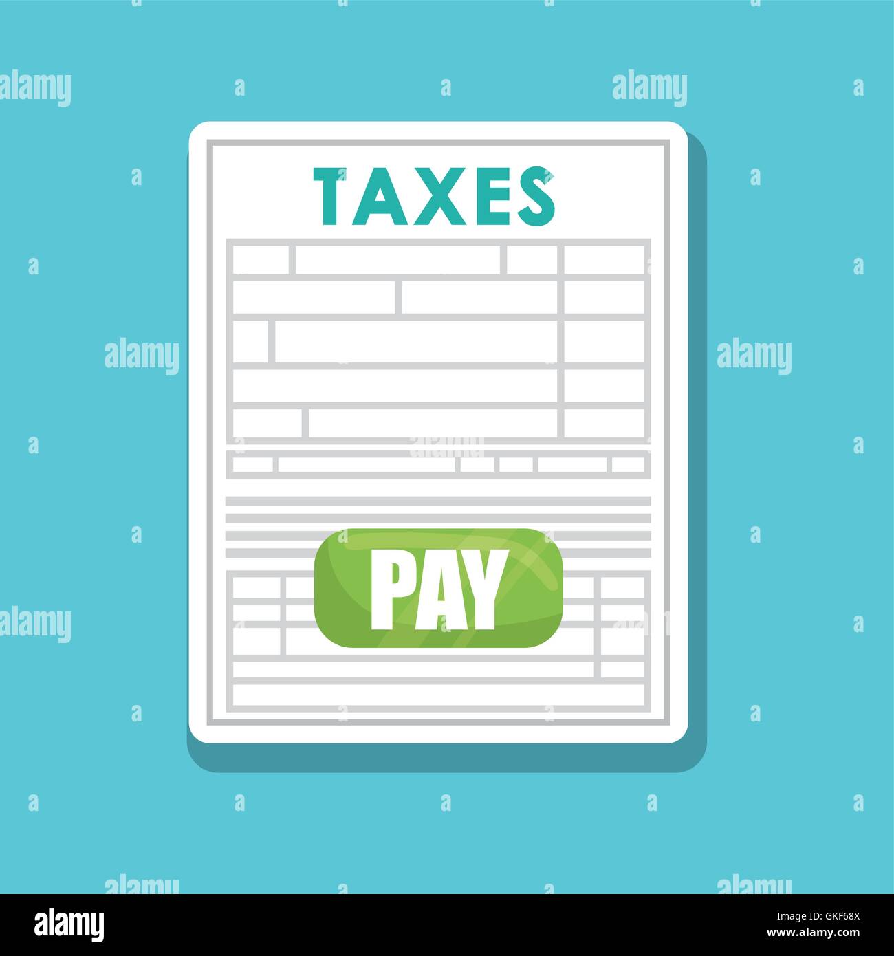 Vector illustration of Taxes , editable icon Stock Vector Image & Art ...