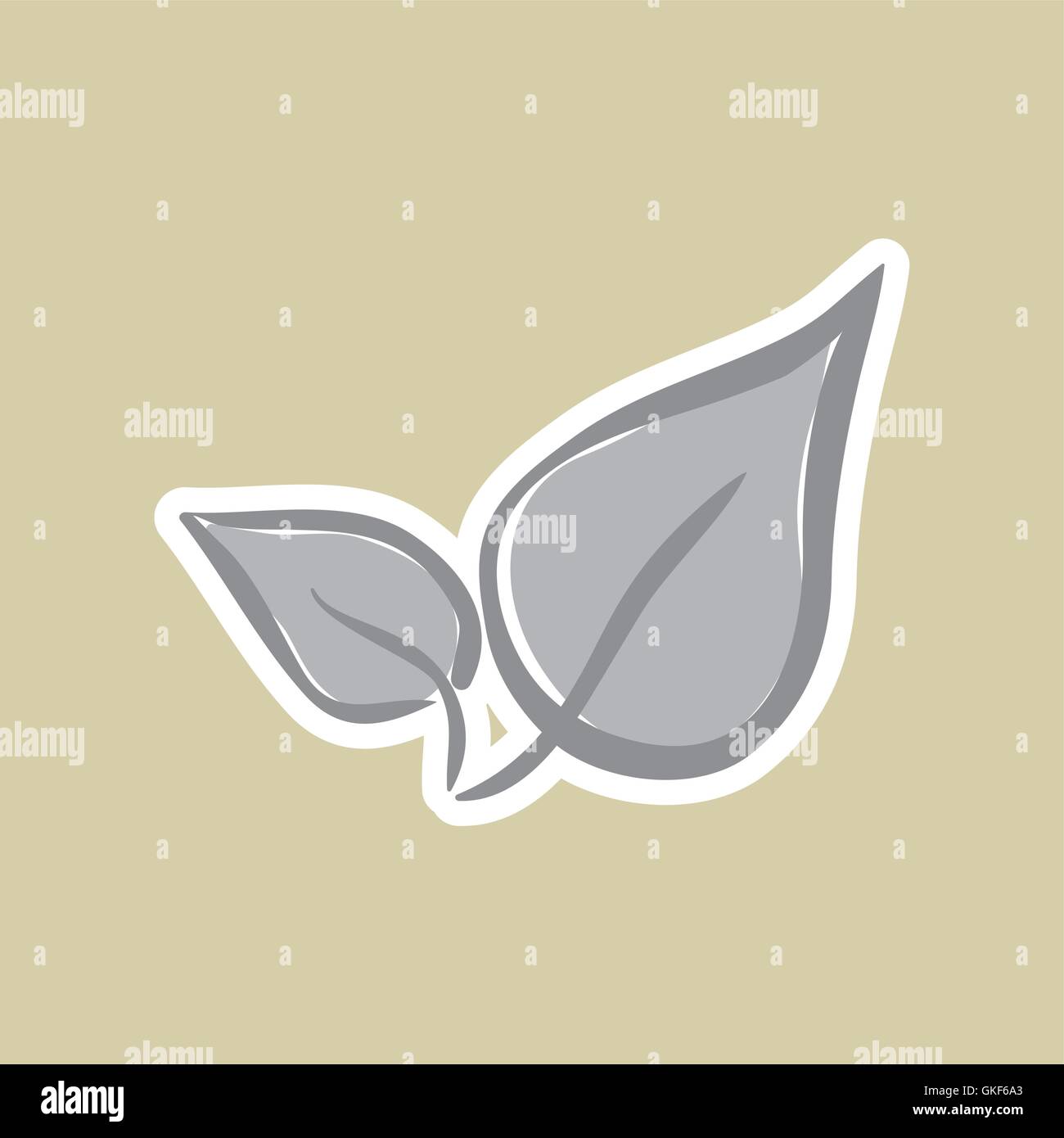 Vector illustration of Think green , editable icon Stock Vector Image ...