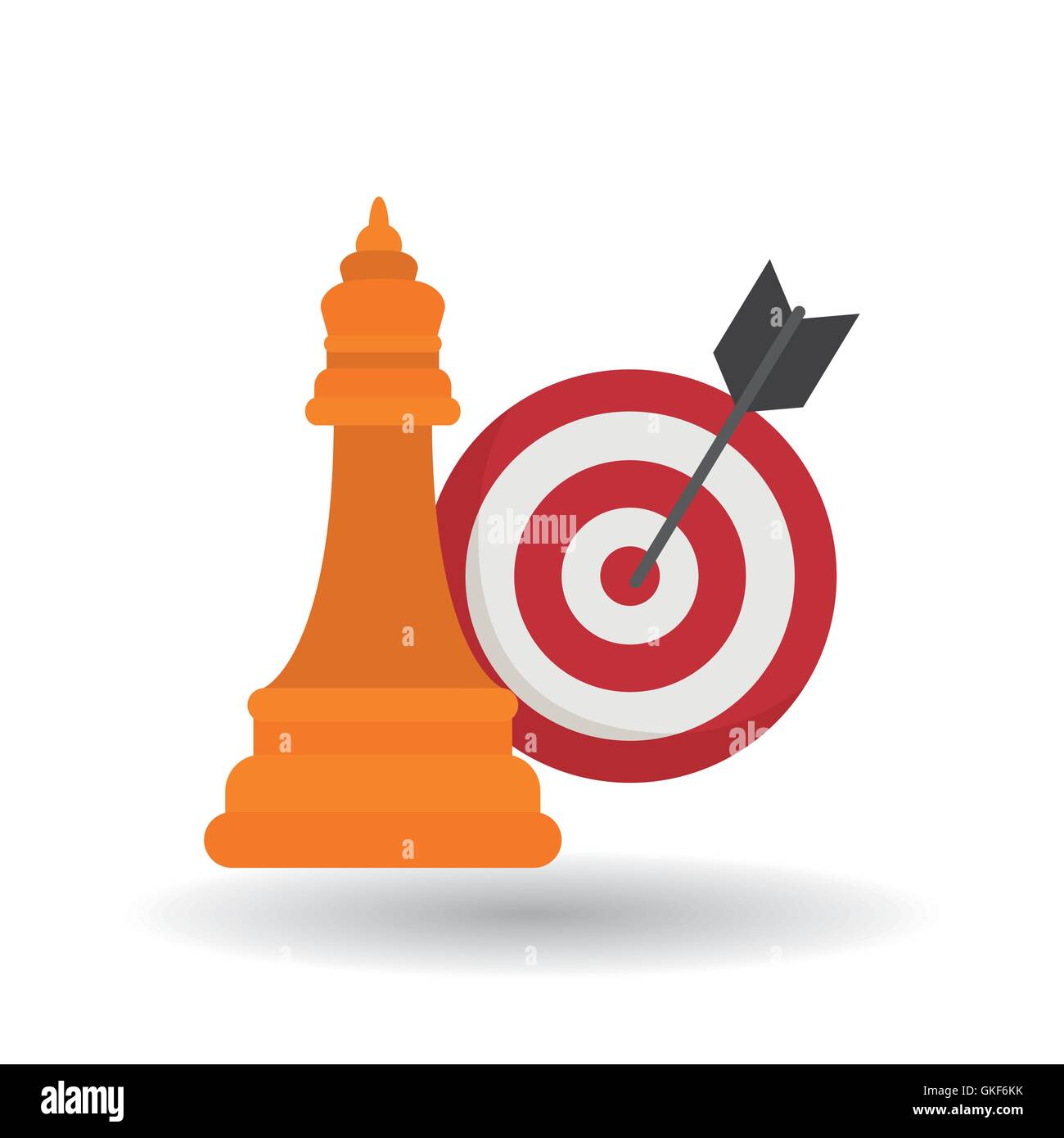 solution design over white background, vector illustration Stock Vector ...