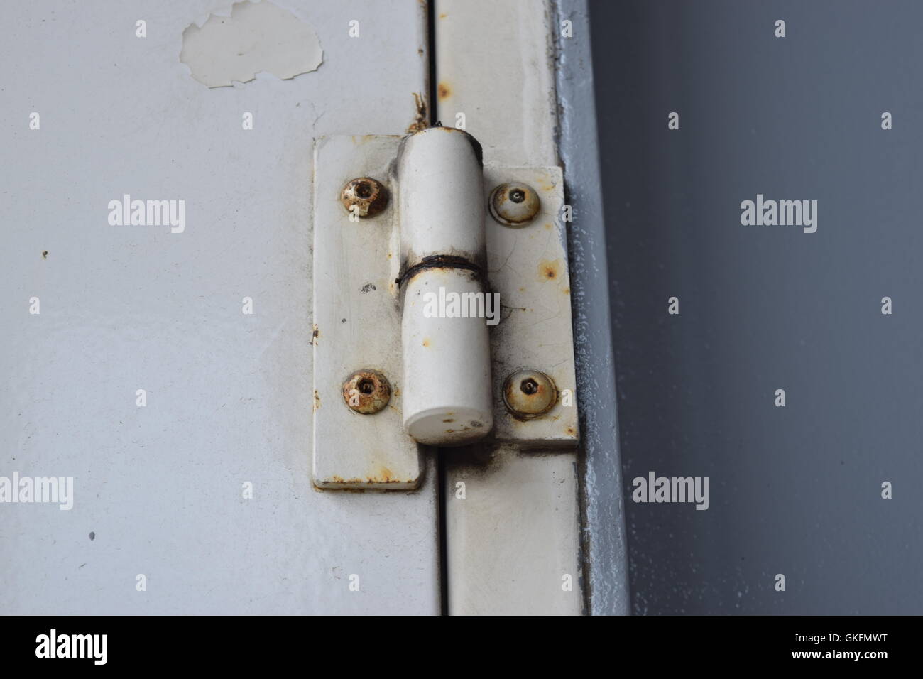 Hinges of a Rusty Door Stock Photo Alamy