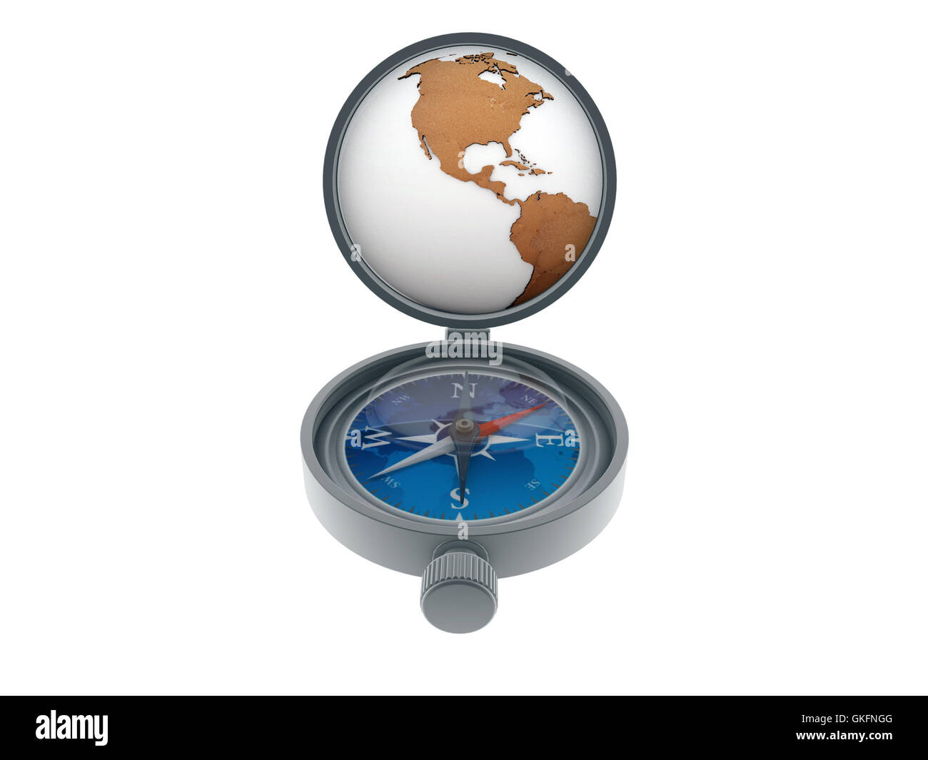 compass isolated on white background Stock Photo - Alamy