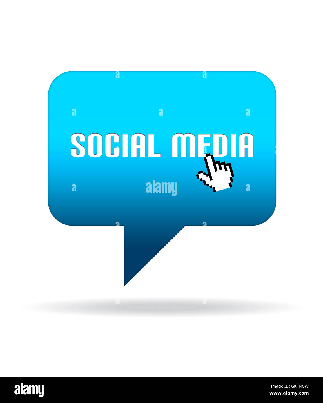 Social Media Speech Bubble Stock Photo - Alamy