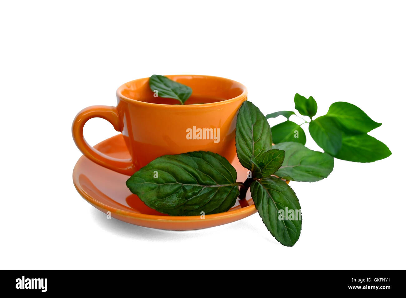 drink with mint leaves Stock Photo Alamy