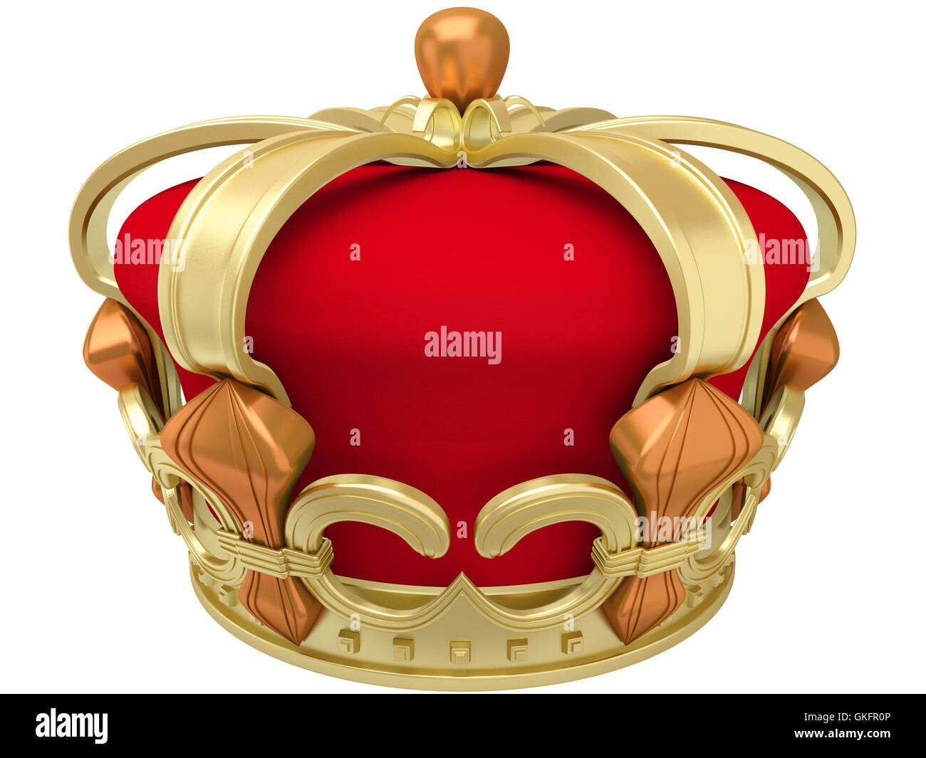Gold imperial crown Stock Photo
