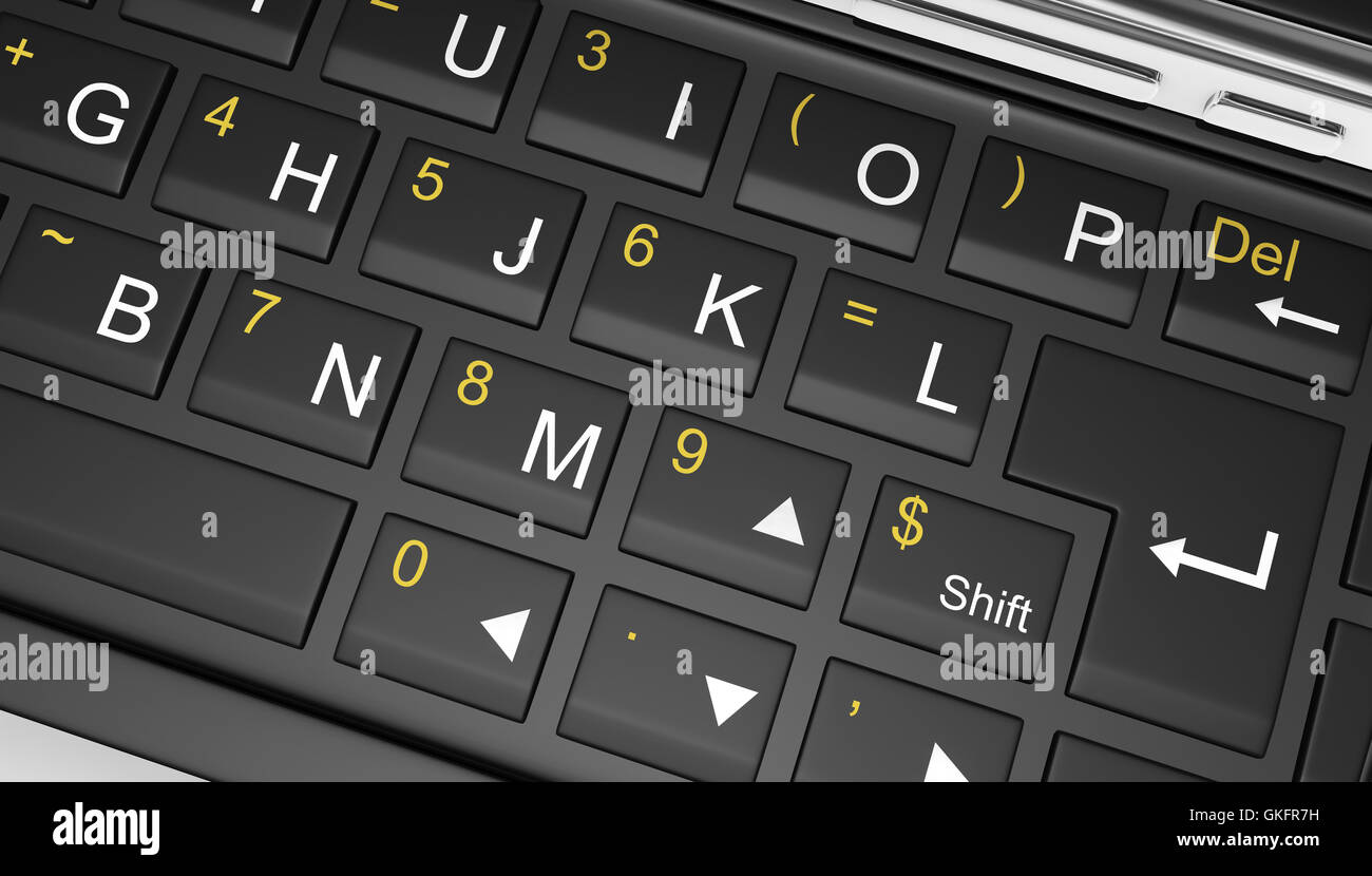 Black mobile smart phone Stock Photo - Alamy