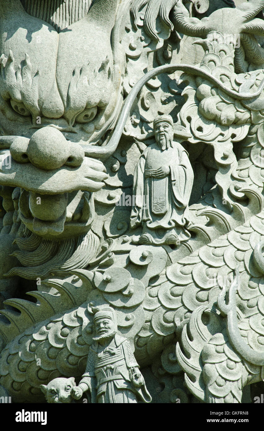 Dragons and gods of Chinese Stock Photo - Alamy