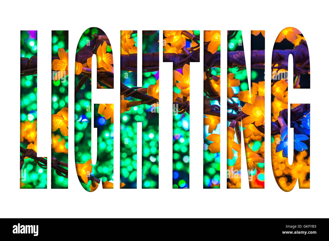 LED Decoration Festival. Concept of energy saving and cool light Stock Photo Alamy