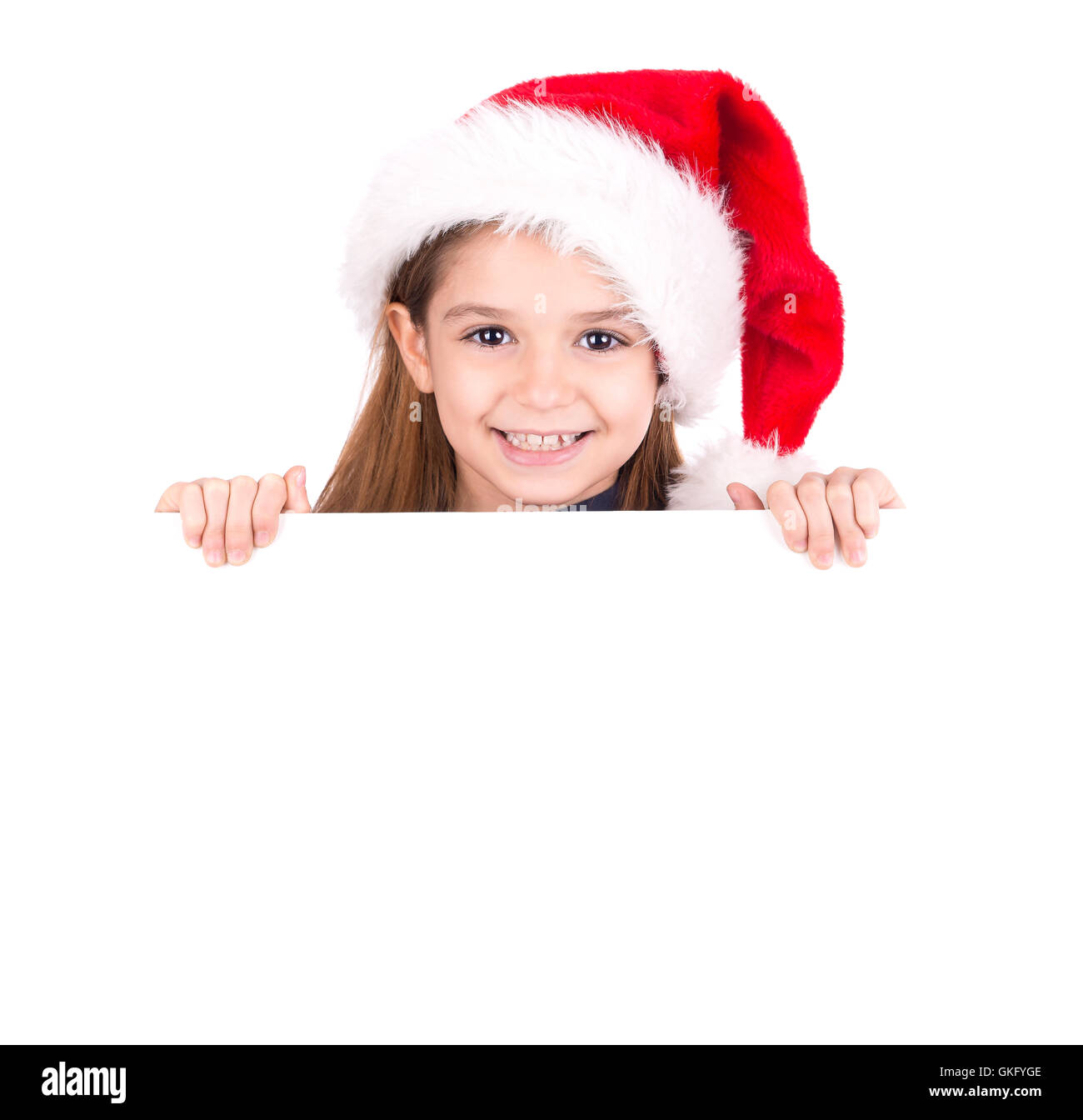 hat christmas delighted Stock Photo