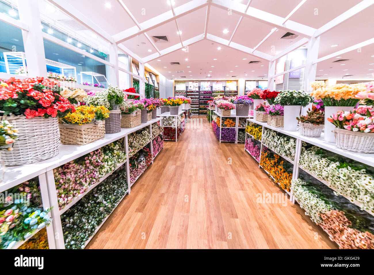 kuala lumpur malaysia may 30 2016 paper flower shop at setia paper flower shop
