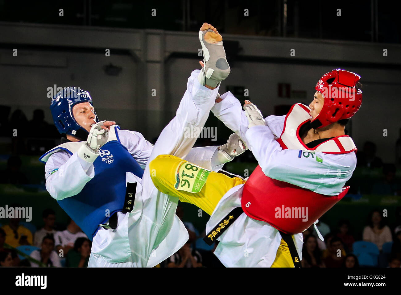 Rio de Janeiro, Brazil. 20th Aug, 2016. Photo Taekwondo during the 2016 ...