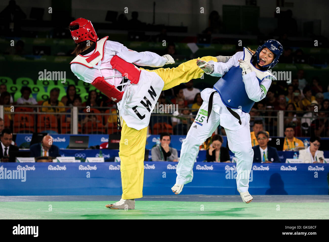 Rio de Janeiro, Brazil. 20th Aug, 2016. Photo Taekwondo during the 2016 ...