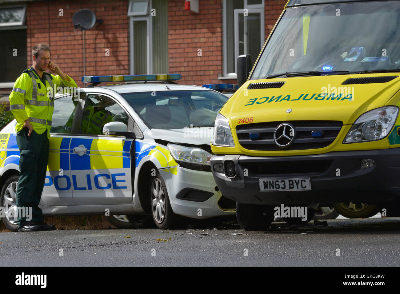 Bristol, UK. 20th August, 2016. Wells Road Junction of Airport Road