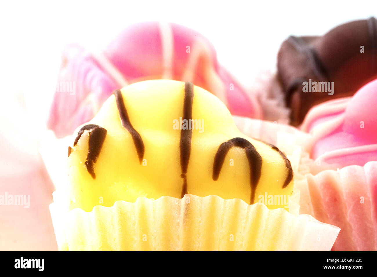Fondant Fancy's Stock Photo