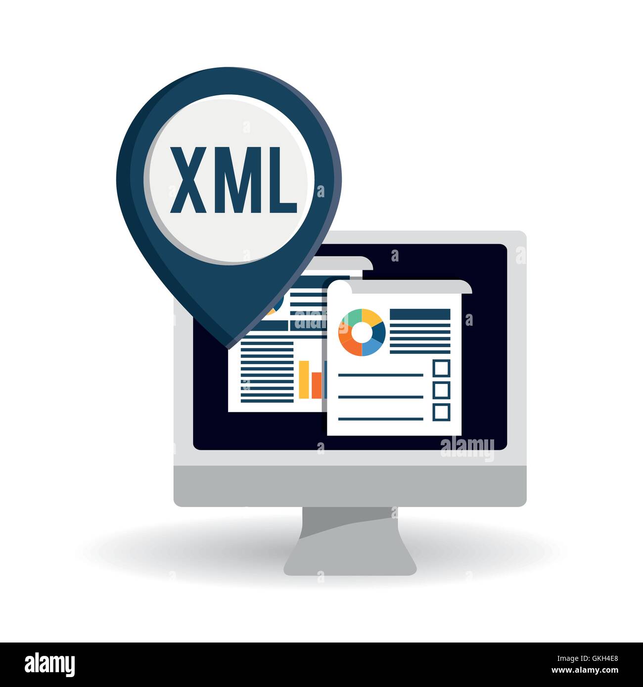 responsive web design over white background, vector illustration Stock ...