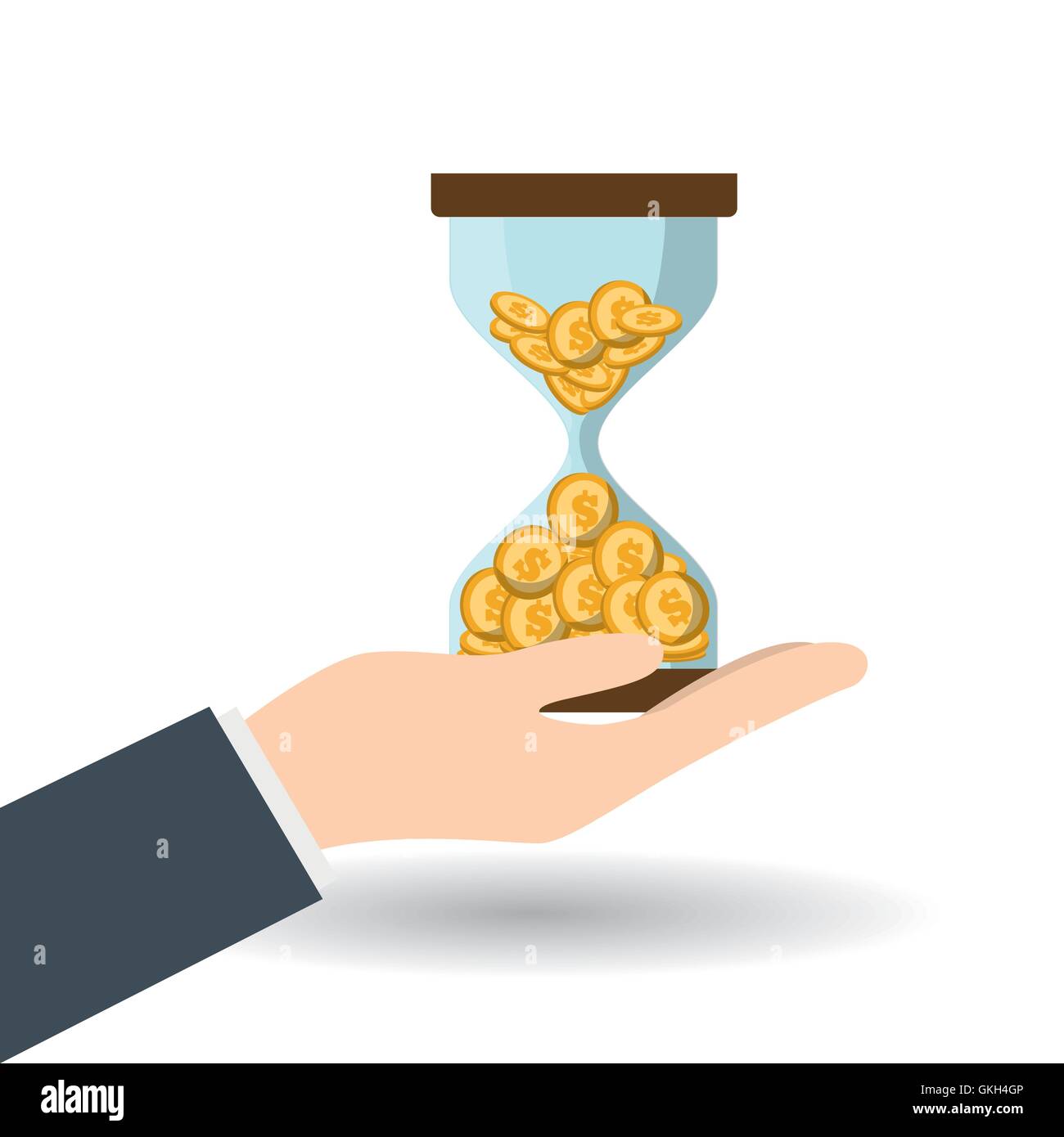money icon over white background, vector illustration Stock Vector ...