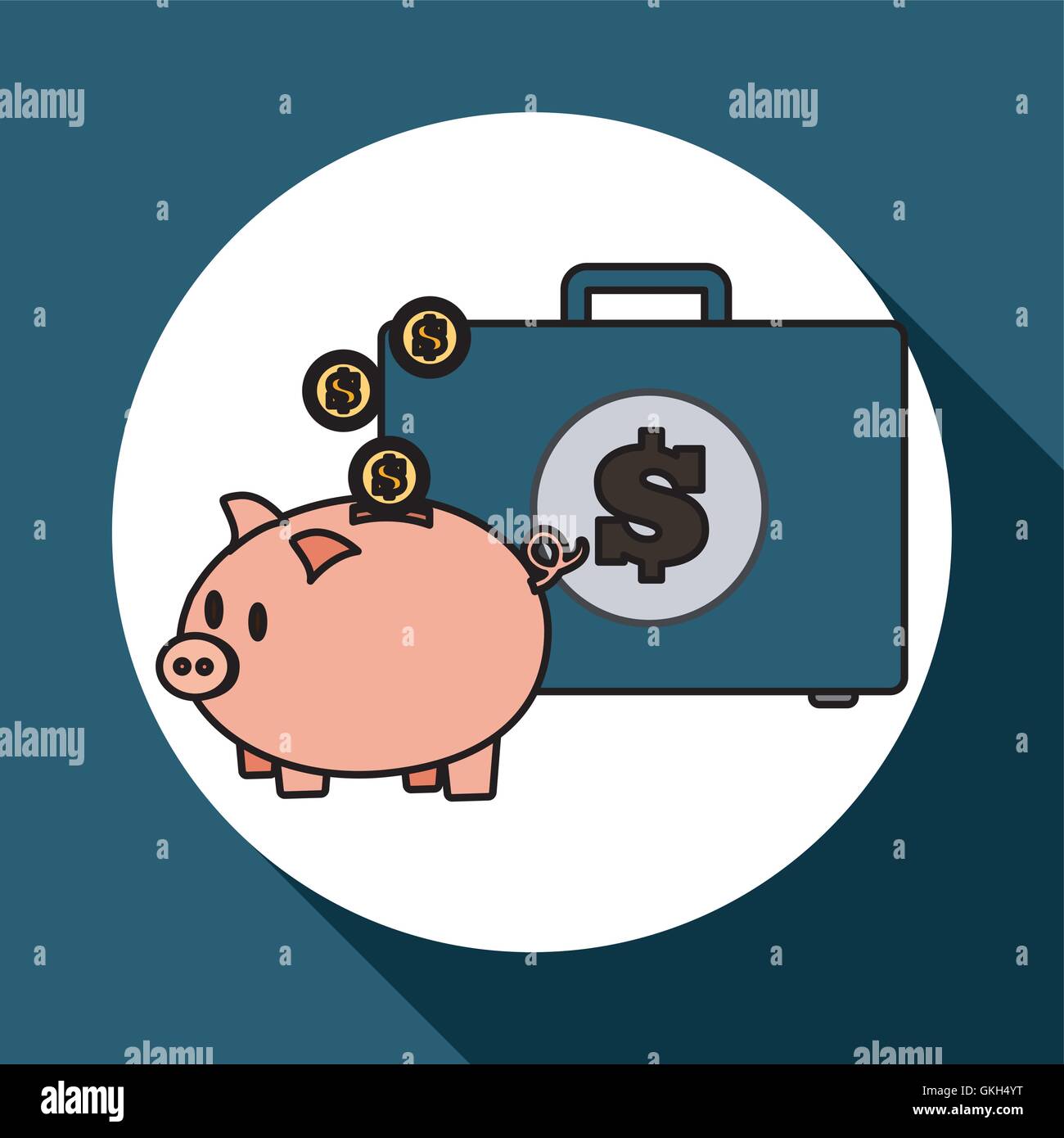 money icon over white background, vector illustration Stock Vector ...