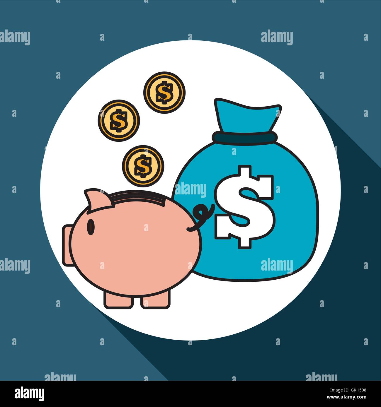 money icon over white background, vector illustration Stock Vector ...