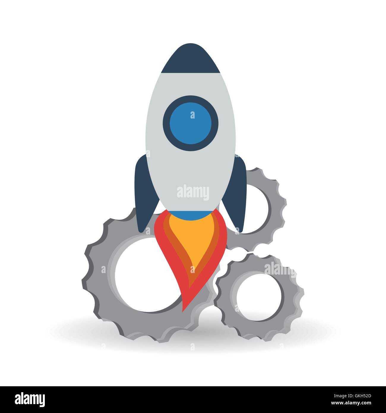 Graphic design of rocket , vector illustration Stock Vector Image & Art ...