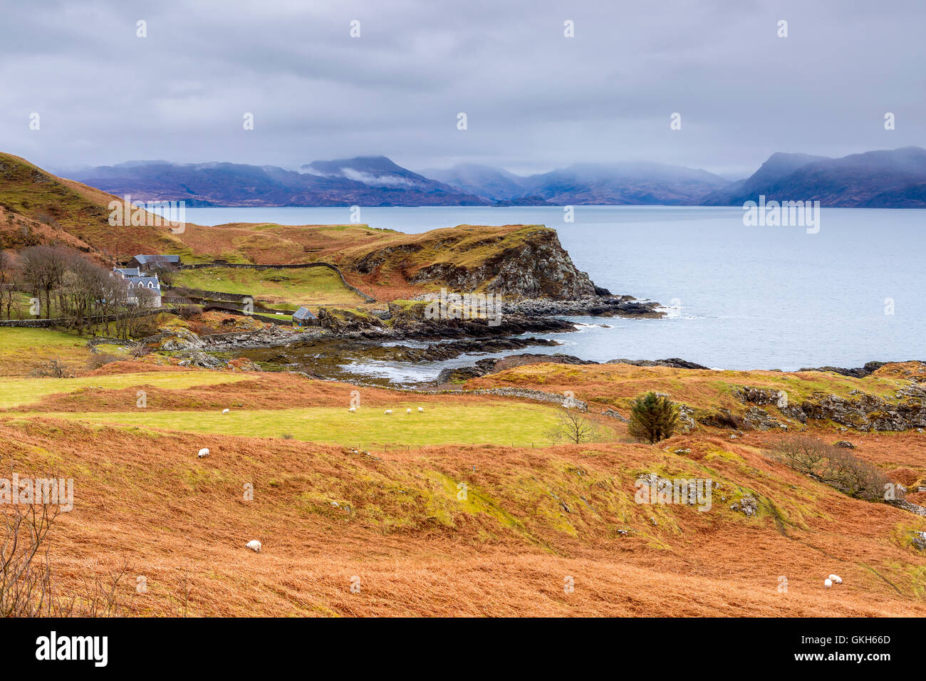 Sound of Sleat, Isle of Skye, Highland, Scotland, United Kingdom, Europe. Stock Photo