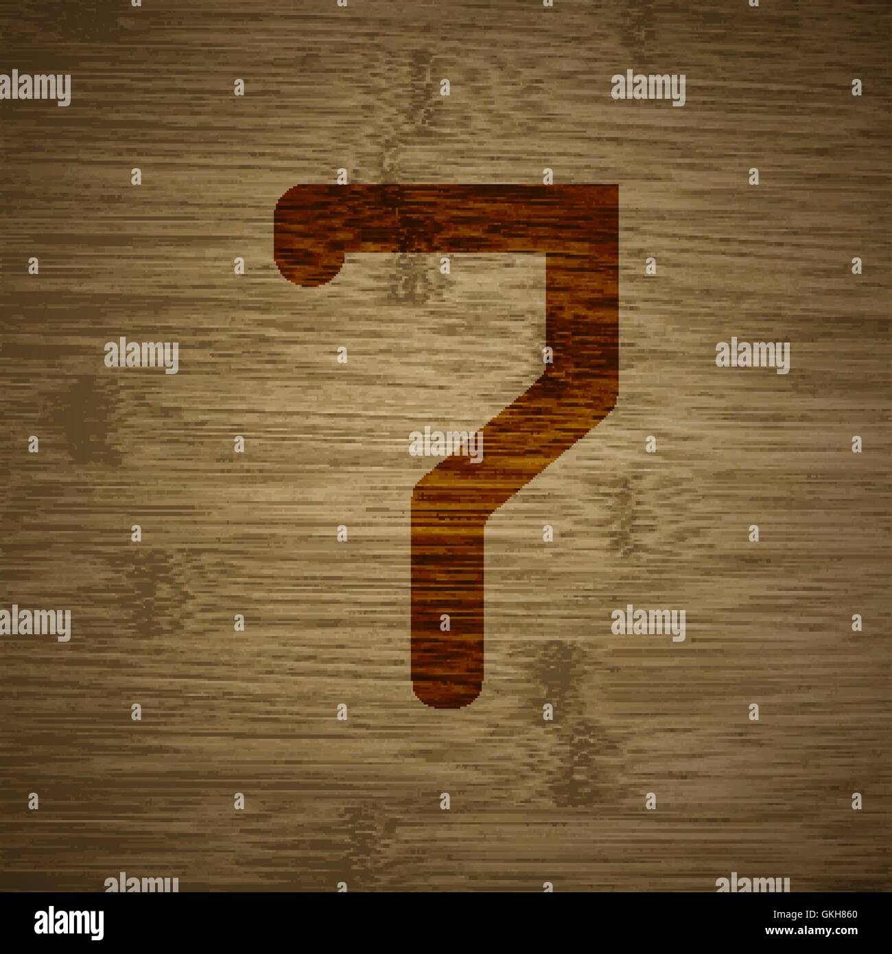 number seven icon symbol Flat modern web design with long shadow and ...