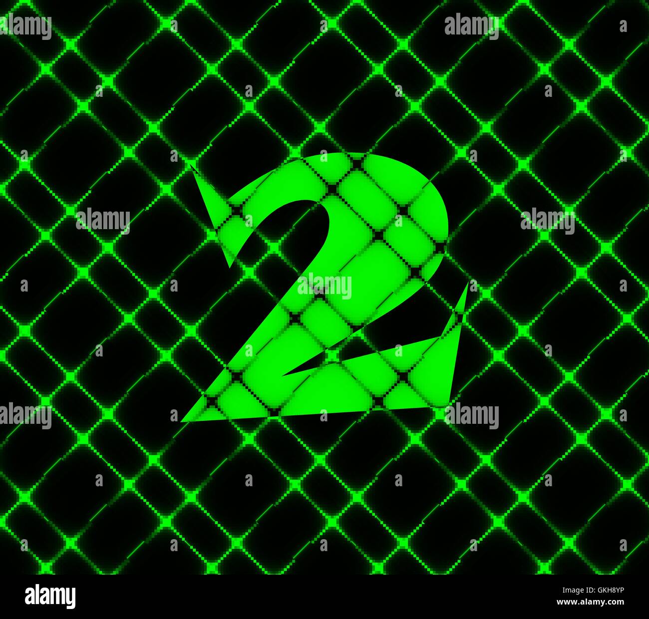 number two icon symbol Flat modern web design with long shadow and ...