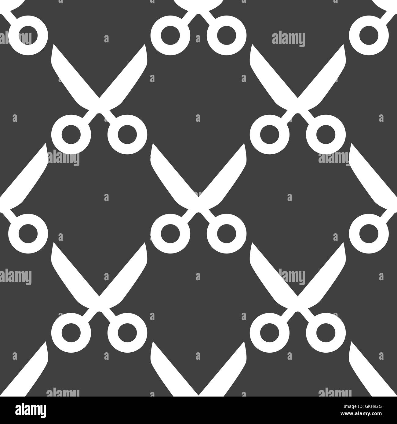 Scissors web icon. flat design. Seamless pattern Stock Vector Image ...