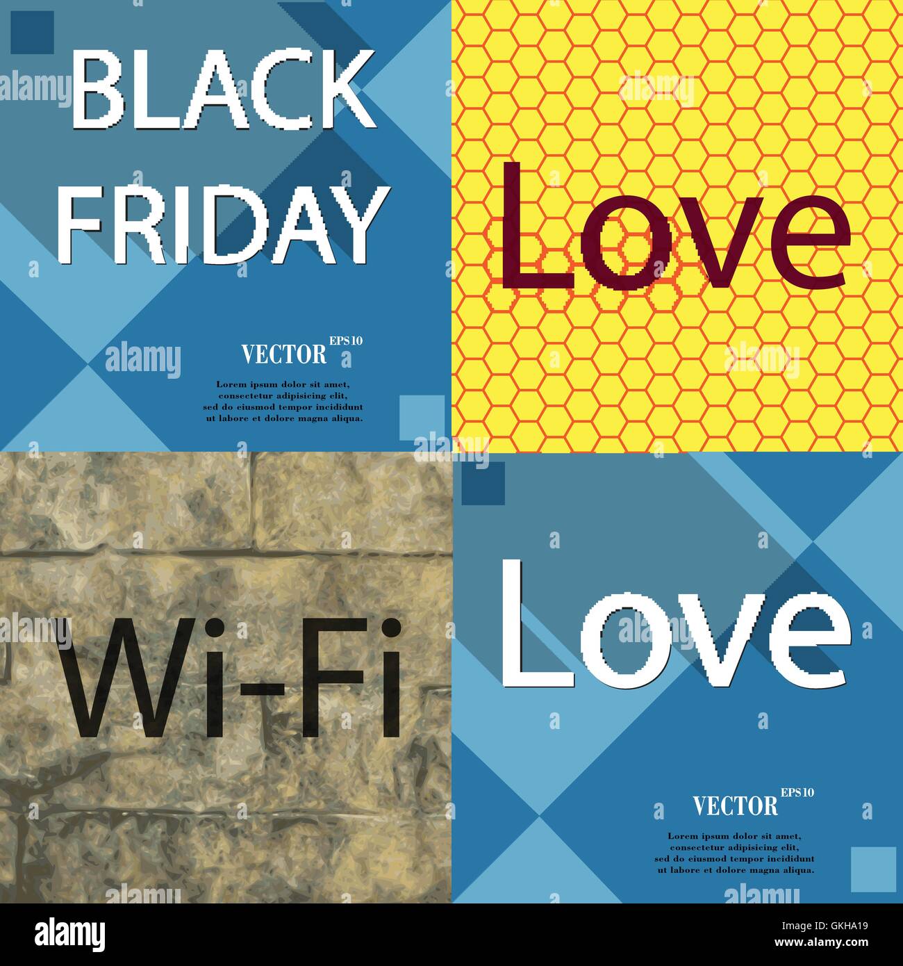 Set of the most popular web design icons on abstract background Stock ...