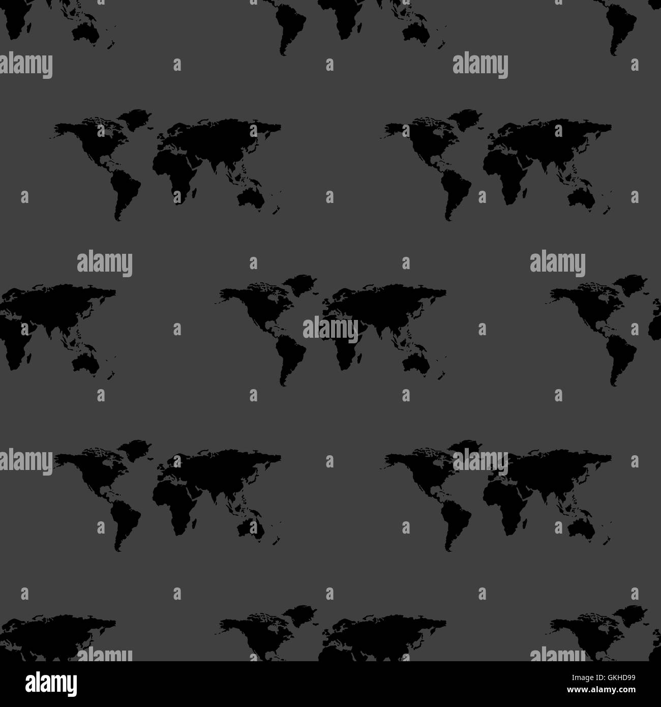 World map web icon. flat design. Seamless gray pattern Stock Vector ...