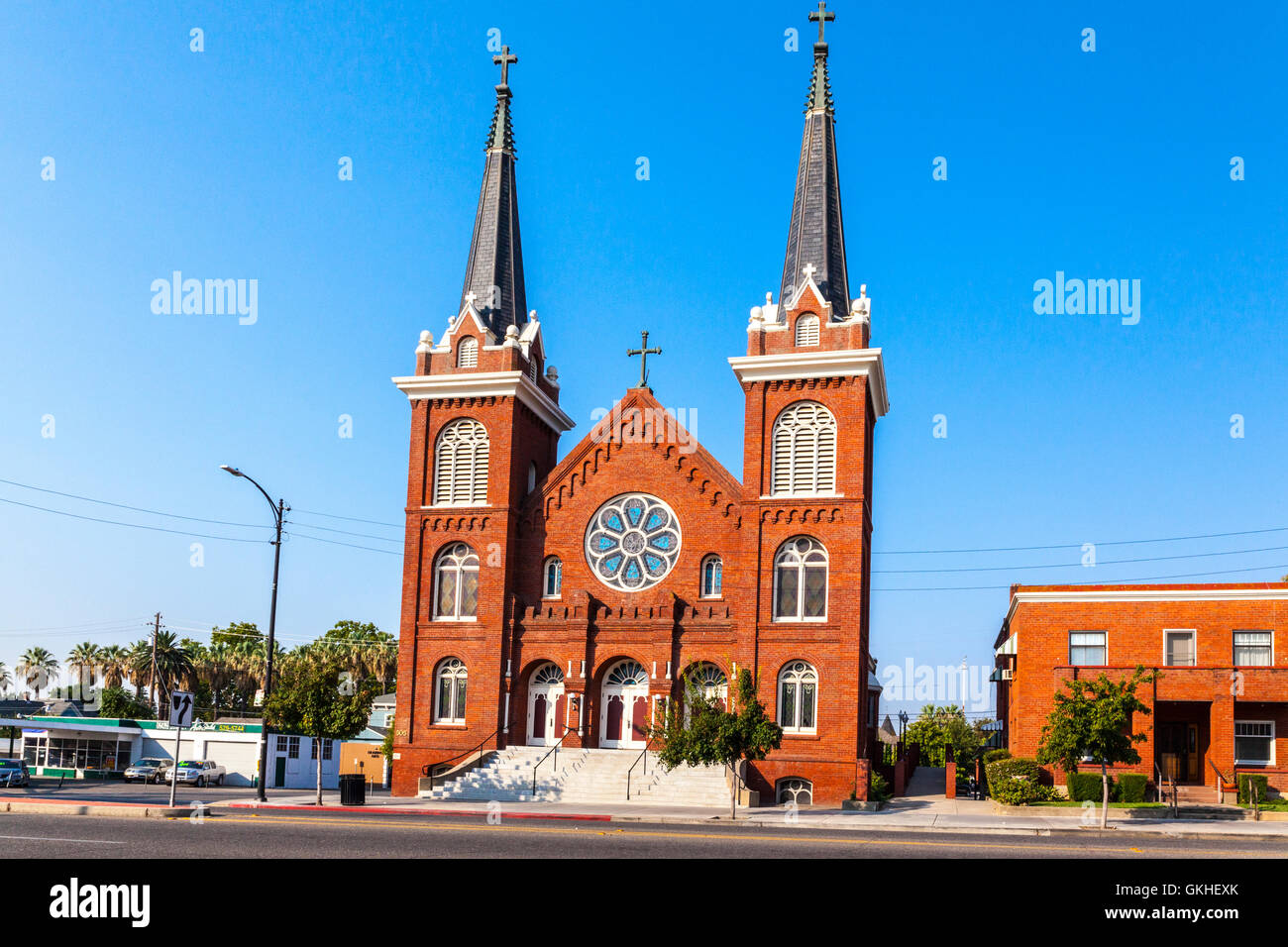 Sacred Heart Catholic Church in Red Bluff California Stock Photo Alamy