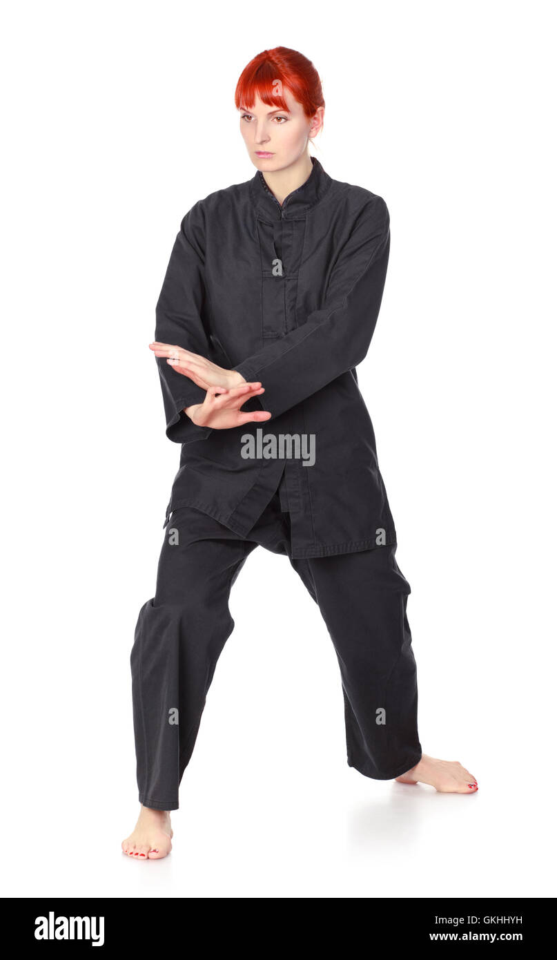 Wushu Woman Stock Photo Alamy