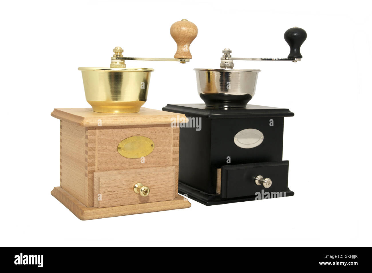 two coffee grinders Stock Photo Alamy
