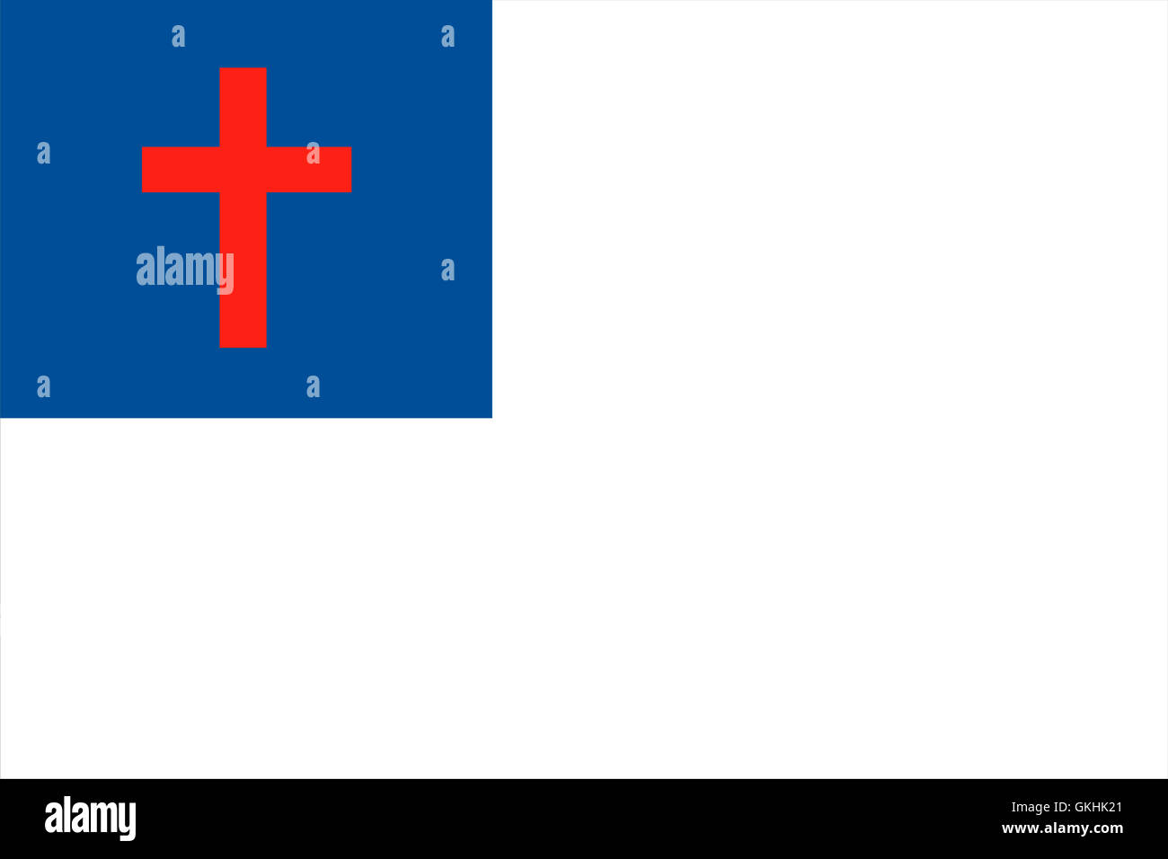 christian flag Stock Photo