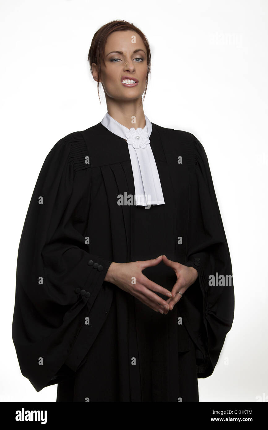 The face of the law Stock Photo