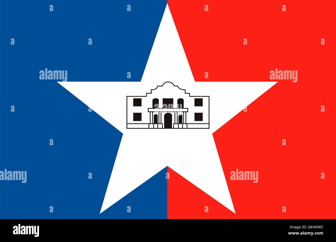 san antonio flag Stock Photo Alamy