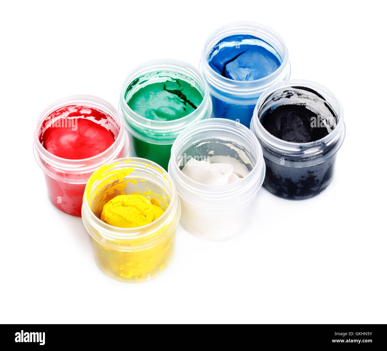 Artist paint pots Cut Out Stock Images & Pictures Alamy