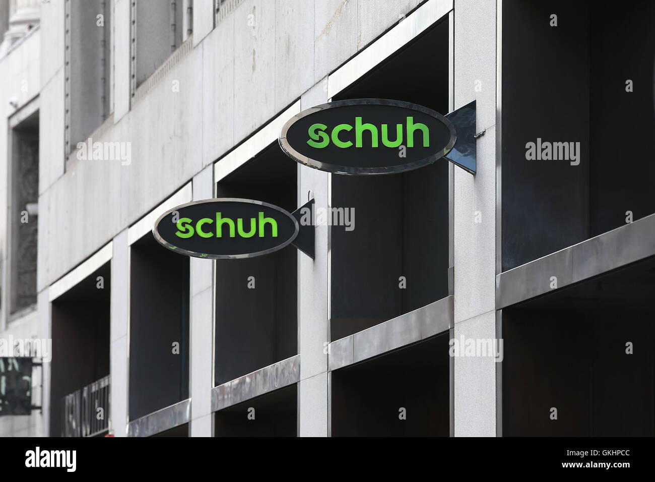 UK, London : Schuh  is pictured on Oxford Street in Central London on 20 August 2016. Stock Photo